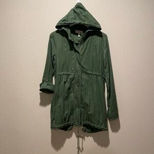Jessica‎ Simpson Maternity Jacket Size small olive green utility jacket anorak